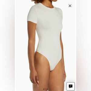 Stretch Cotton Jersey T-Shirt Bodysuit Small Bone brand new with tags